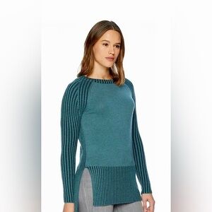 Smartwool Ripple Creek Merino Wool Tunic Sweater Womens XS Mediterranean Green
